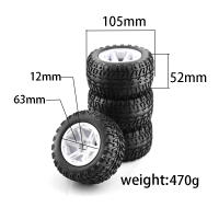 Pneumático De Goma Para Coche De Juguete 105mm Diametro Con Hexágono De 12mm Para MJX Hyper Go H16 16207 16208 16209 16210 - details 0