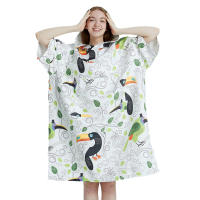 Poncho Toalla Rápida De Secado Microfibra Para Playa Robe De Baño Para Adultos Toalla De Natación Con Capucha A15 - details 4