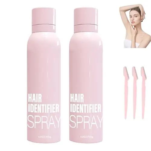 Spray identificador de cabello para afeitado facial,Spray identificador de cabello facial,Spray identificador de cabello para cara (2PCS) - 1