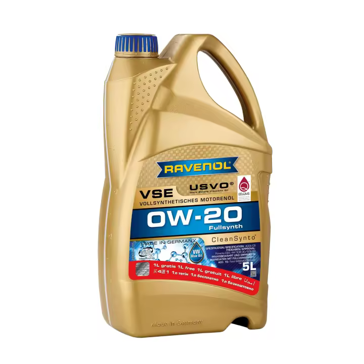 RAVENOL VSE SAE 0W-20 - 5 L | Aceite de Motor Totalmente Sintético - 1