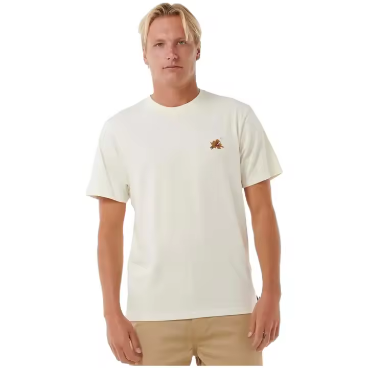 Camiseta Rip Curl modelo Surf Revival Hoffman Hibisc Te para hombre en color blanco - 1