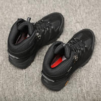 Botas De Senderismo HIKEUP Para Hombre Suela Antideslizante Alta Transpirables Impermeables De Cuero Sintético Y Malla Para Otoño E Invierno - details 31