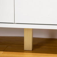 HOMCOM Cómoda con 6 Cajones Cajonera de Armario Mueble Organizador con Cajones para Cocina Dormitorio Salón Estudio Estilo Moderno Antivuelco 120x40x76 cm Blanco - details 3