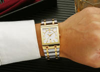 Reloj De Hombre WWOOR Oro Cuadrado Marca Top Lujo Reloj De Pulsera Acero Inoxidable Impermeable Movimiento De Cuarzo Romano - details 25