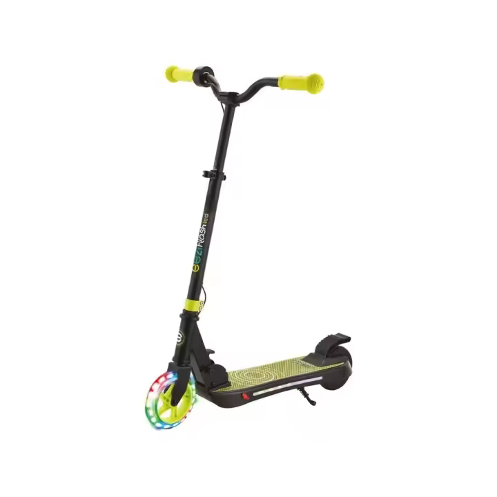 Patinete Eléctrico Infantil Plegable LED-Rider Negro con Luces LED - 1