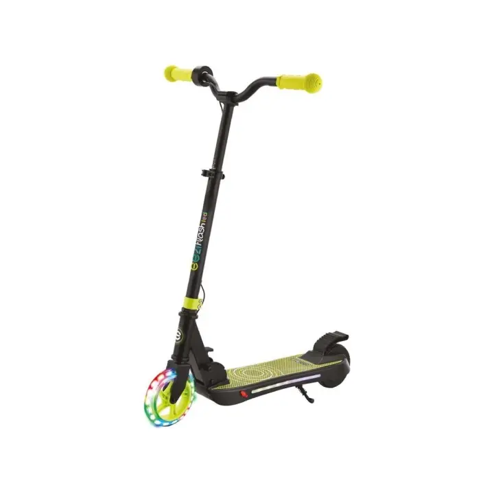 Patinete Eléctrico Infantil Plegable LED-Rider Negro con Luces LED - 1