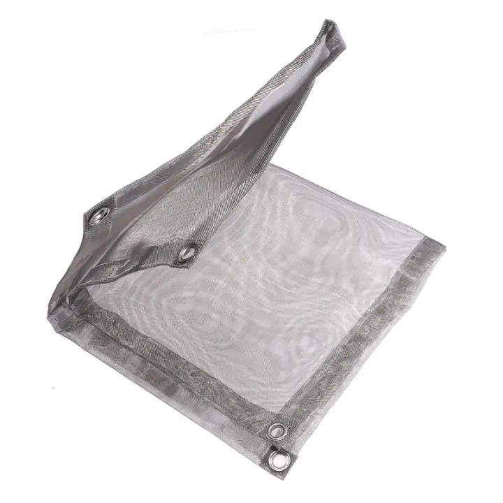Rack De Fogata Plegable En Acero Inoxidable Para Camping Y Jardín Herramientas De BBQ Con Red De Protección Contra Viento - 1