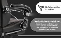 Silla de Orden ergonómico con soporte lumbar Negro - details 6