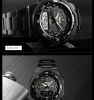 Reloj Deportivo De Moda SKMEI Para Hombres Cuarzo Digital Resistente Al Agua Con Contador Regresivo Y LED Reloj Masculino De Pulsera Acero Inoxidable - details 14
