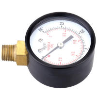 Gauge De Presión Por Vácuo/Aire Mini Dial Dual Escala 1/4 "NPT-30HG/0PS Con Pantalla Digital De 2 Pulgadas Para Tabla - details 3
