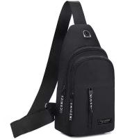 Bolso Bandolera Para Hombres Estilo Casual Deportivo Y De Viaje Con Cierre De Cremallera Material De Nylon Adecuado Para Correr Y Viajes - details 0
