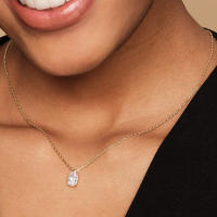 Collar Korean Minimalista Para Mujer En Color Oro Con Colgante De Corazón Y Lluvia De Cristal Joyería De Boda Regalo N481 - details 7