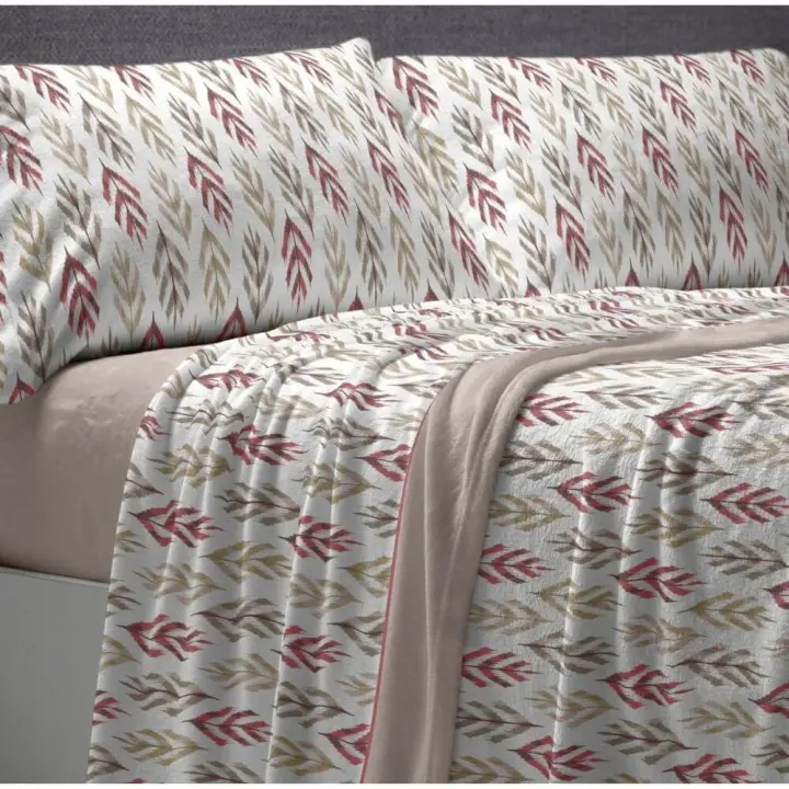 Burrito Blanco Sabana Coralina de Dorvel Diseño 770 para cama de 105 cm - 1