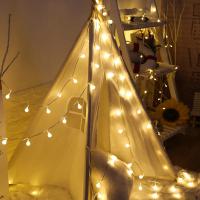 Mini Cadena de luz LED de 3M, bola de cristal, batería, jardín al aire libre, Camping, guirnalda de luz impermeable, decoraciones de Ramadán - details 4