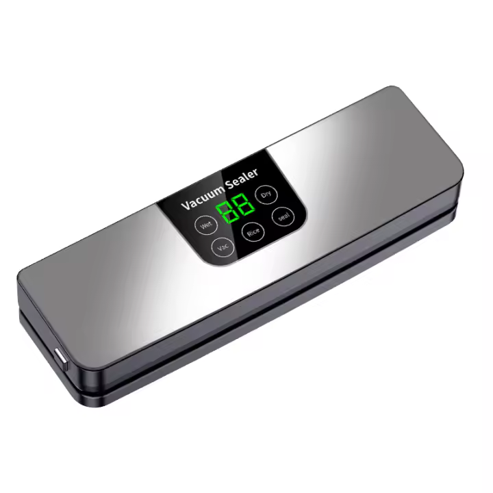 HY Máquina Selladora De Alimentos Eléctrica Con ExTRACTOR De VACÍO Seco/Húmedo Pantalla Digital Botones Táctiles Desmontaje Para Limpieza - 1
