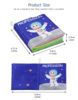 Libros De Tela Suave Para Bebé Con Sonido De Raspadura Libros Quietos Para Infantes Juguetes Educativos De Aprendizaje Temprano Para Recién Nacidos Hasta 12 Meses Juguete De Rattler Para Regalos Para Bebés - details 28