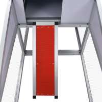 vidaXL Gallinero con corral y nido aluminio - details 5