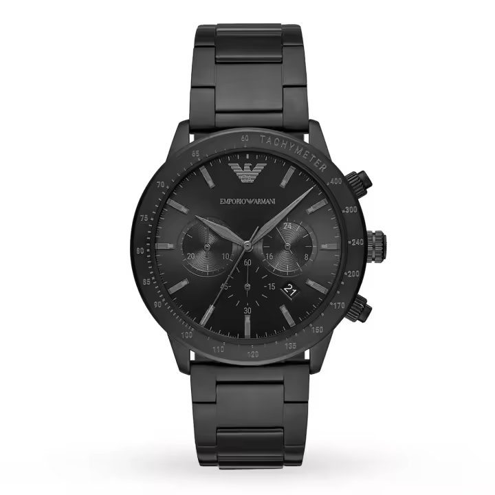 Emporio Armani Reloj hombre AR11242, con calendario, Incluye Caja Original, Diámetro: 43MM - 1