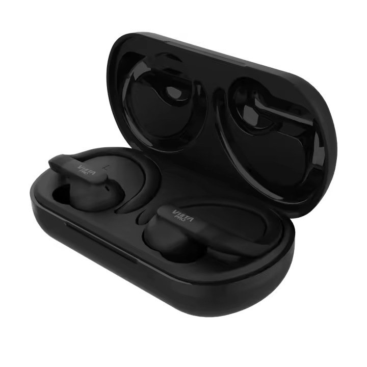 Vieta Pro Action | Auriculares de deporte Inalámbricos True Wireless con Bluetooth 5.4, Ajuste Deportivo y Panel Táctil. Cascos Azules con Micrófono, Batería de 22 Horas y Resistencia al Agua IPX5 | Action. Azul - 1