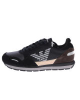 Emporio Armani Zapatillas Zapatos de Hombre Negro X4X215 XL200 N762 - details 4