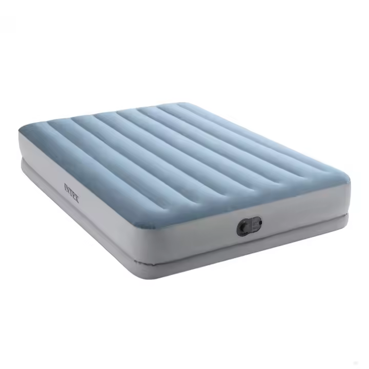 Colchón hinchable Intex Mid Rise Comfort plus 2 personas + bomba con USB gris 36x152x203 cm - 1