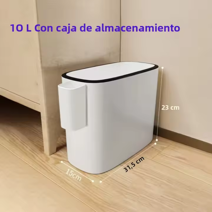 Bandeja De Basura Grande De 10/12L Para Cocina Y Baño Recipiente De Residuos De Capacidad Grande Impermeable Accesorios De Cocina - 1