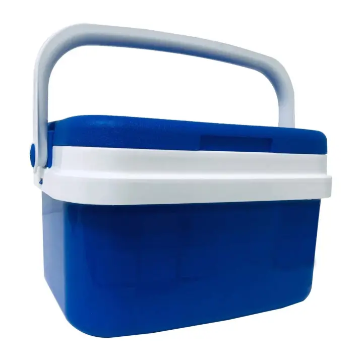 KROWN - Nevera Portátil Térmica, Azul y Blanco, Polipropileno, Ideal Para Actividades al Aire Libre en el Jardín, Camping, Barbacoas, Picnic, Playa, Capacidad - 1