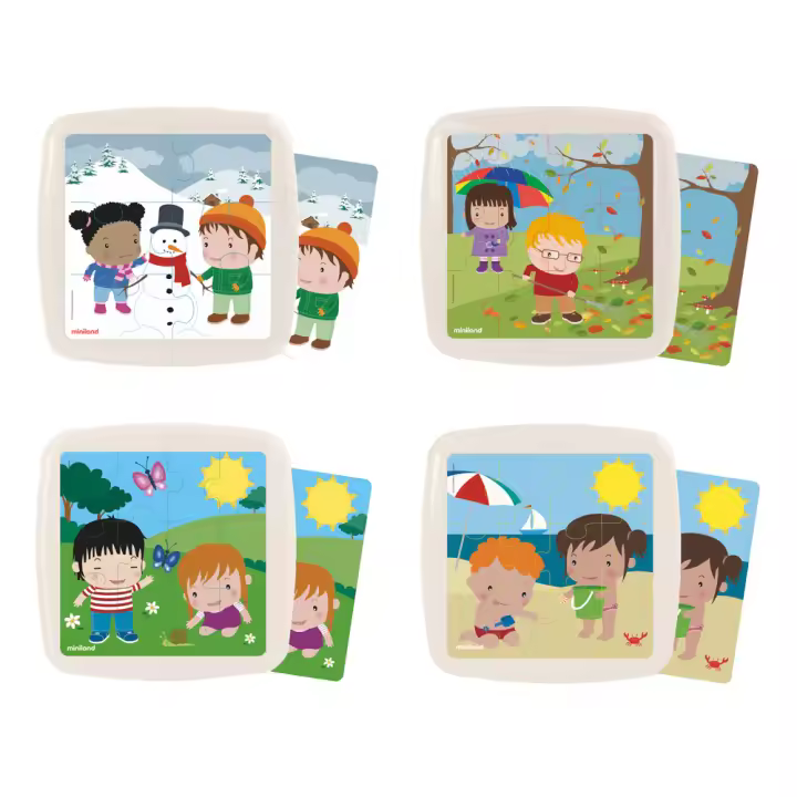 Set de 4 puzzles: Las estaciones del año - 1