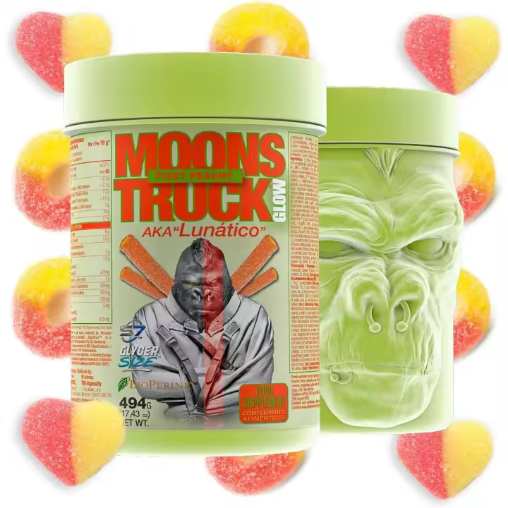MOONSTRUCK GLOW® Preentreno de Zoomad Labs | Cafeína | 16g de óxido nítrico y pump | BIDON DE 2.2 LTS GRATIS - 1