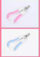 Tijeras De Uñas Profesionales Para Mascotas Acero Inoxidable Adecuadas Para Perros Y Gatos Trimmer De Uñas Labor-Saving Para Cuidado Grooming En Rosa Y Azul - details 5