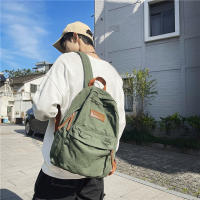 Mochila de lona verde para ordenador portátil para hombre y mujer, morral de viaje a la moda, ideal para estudiantes - details 10