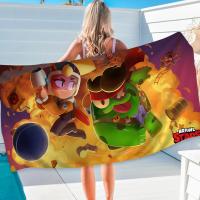 Toalla De Playa Microfibra Brawl Fashion Juego Quick Dry Toalla De Piscina Para Viaje Yoga Toalla De Sandía Toalla De Baño Rectangular Tela De Algodón Tejida - details 7