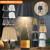 Lámpara De Mesa Inalámbrica LED Para Botella De Vino 3 Colores Regulables USB Recargable Iluminación De Comedor Luz De Bebida Con Toque Superior - details 0