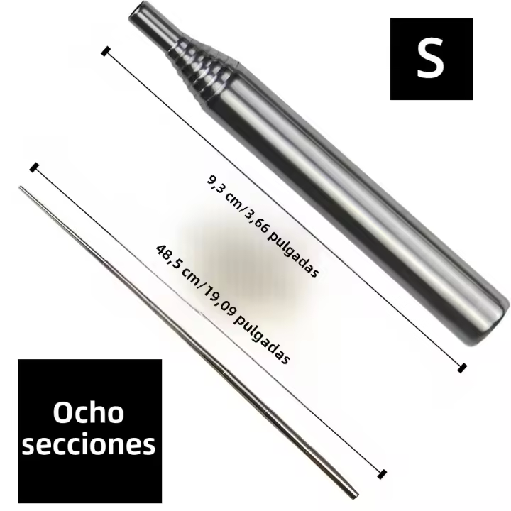 Pipeta De Fuego Retráctil De Acero Inoxidable Para Picnic Al Aire Libre Herramienta De Vida Para Camping Varilla De Fuego - 1