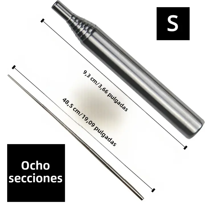 Pipeta De Fuego Retráctil De Acero Inoxidable Para Picnic Al Aire Libre Herramienta De Vida Para Camping Varilla De Fuego - 1