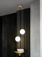 Modern Simple Lámpara Colgante LED Nordic Para Sala De Estar Dormitorio Restaurante Bar Decoración Hogar 220V Metal Blanco - details 5