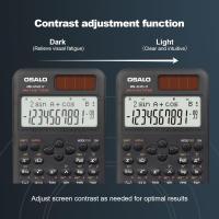 Calculadora científica de 240 Funciones, Pantalla de 2 líneas con Cubierta Deslizante para Estudiantes de Secundaria (OS 82MS 2ª edición) - details 4