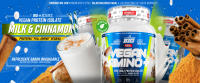 VEGAN AMINO PLUS (1KG) LECHE CANELA - Big / Baja en azúcares  Proteína vegetal  Alta calidad  Real vegan amino - details 0