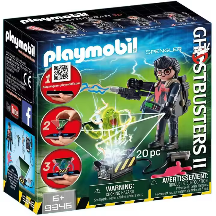 Ghostbusters Figura de Egon Spengler con accesorios Cazafantasmas - Playmobil 9346 - 1
