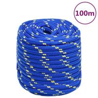 vidaXL Cuerda de barco polipropileno 18 mm 100 m cuerda enrollada Color Azul,  Blanco y azul,  Blanco y mas - details 0