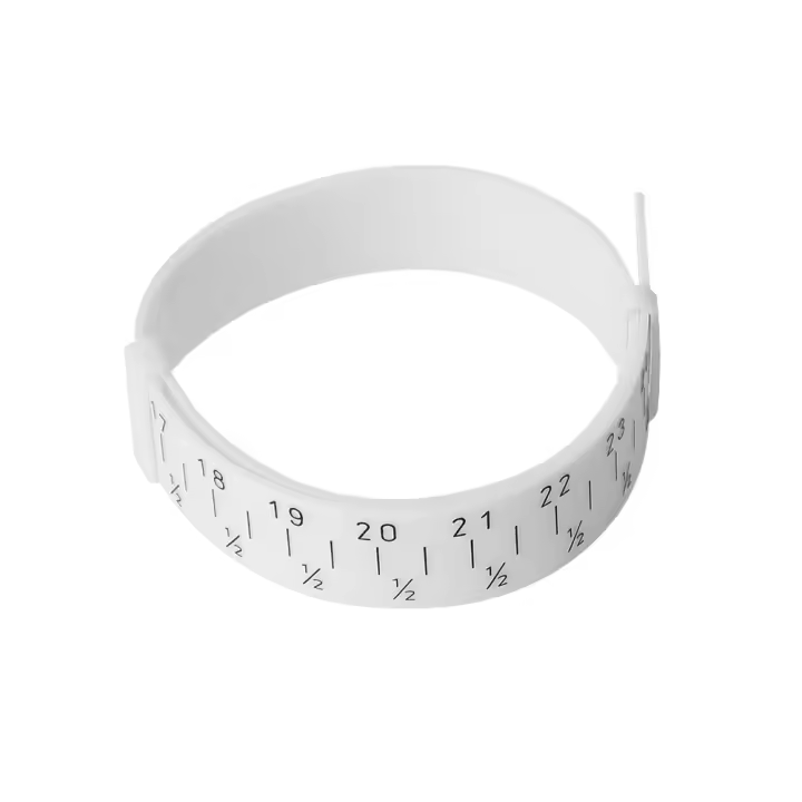 Medidor de plástico, joyería, pulsera, brazalete, medida, herramienta de tamaño de muñeca, Regla de medición - 1