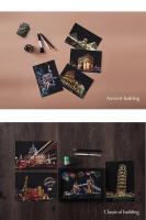 Set De 4 Pinturas De Rascado Para Niños Paisaje Urbano Escena Nocturna Juguete Educativo Para Decoración De Habitaciones Regalo De Cumpleaños - details 6
