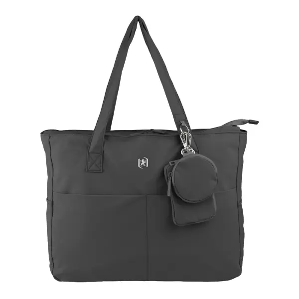 Oxford endless tote bag 14l - amplio compartimento - 9 bolsillos - incluye neceser interior, monedero y tarjetero - color negro - 1