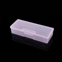 Caja De Almacenamiento Para Uñas Rectangular Y Transparente De Plástico Con Espátula Lápiz Y Archivo De Pulido Para Arte De Uñas - details 1