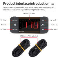 Termostato Digital Para Incubador Controlador De Temperatura Calentamiento Enfriamiento Refrigeración Descongelación Relé Sensor - details 24