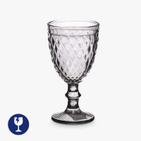 Arte Regal Set 6 Copas cristal Diamante Gris 330 ml 9 x 17 x 9 cm - details 0