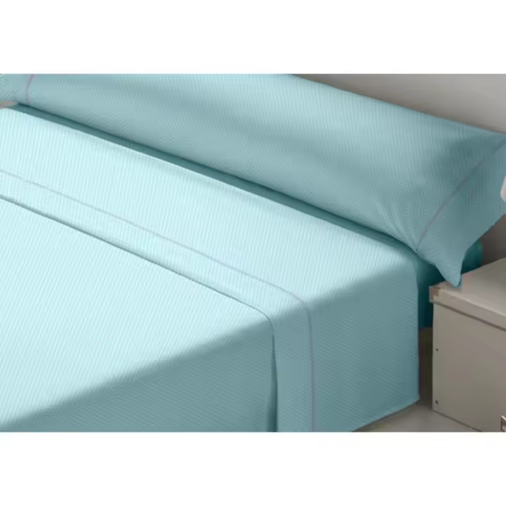 Tejidos Reina - Juego de Sábanas Tejidos Reina Tamara Azul Cama de 180 - 1