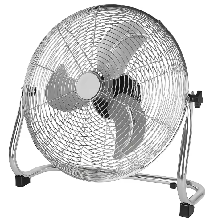 Ventilador Industrial de Suelo 40 cm – 80W de Potencia, 3 Velocidades, Aspas Metálicas, Bajo Ruido, Rejilla de Seguridad, Ideal para Taller, Hogar u Oficina – Modelo DCM - 1