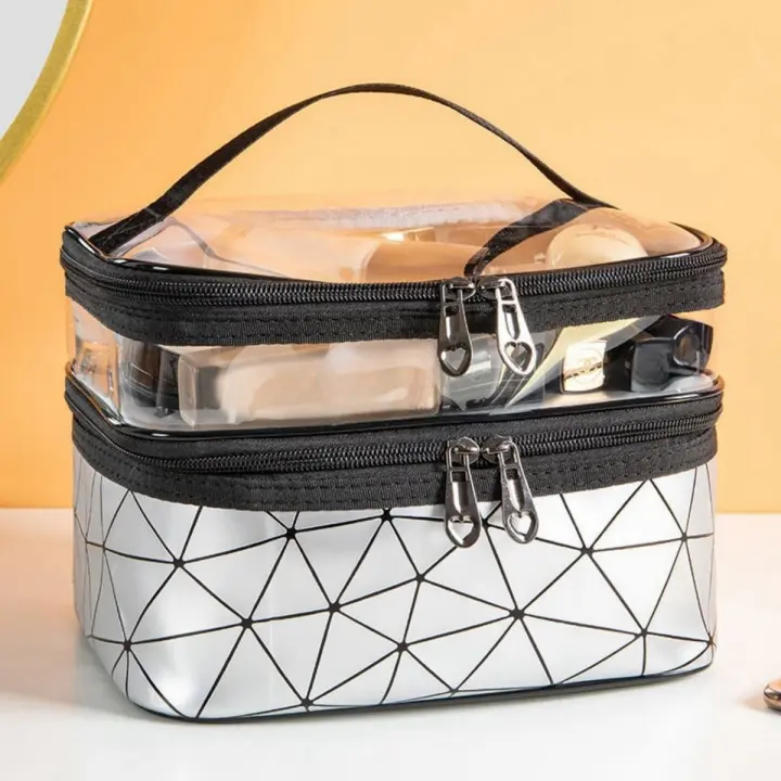 Bolso De Maquillaje Portátil Grande Y Multifuncional Coreano Ringer Bolsa De Viaje Y Almacenamiento Para Diversos Uso - 1