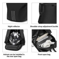 Bolsa De Viaje Para Motocicleta Expandible Impermeable De Gran Capacidad Con Compartimento Para Laptop Y Casco Bolsa De Hombro Para Ciclismo - details 12